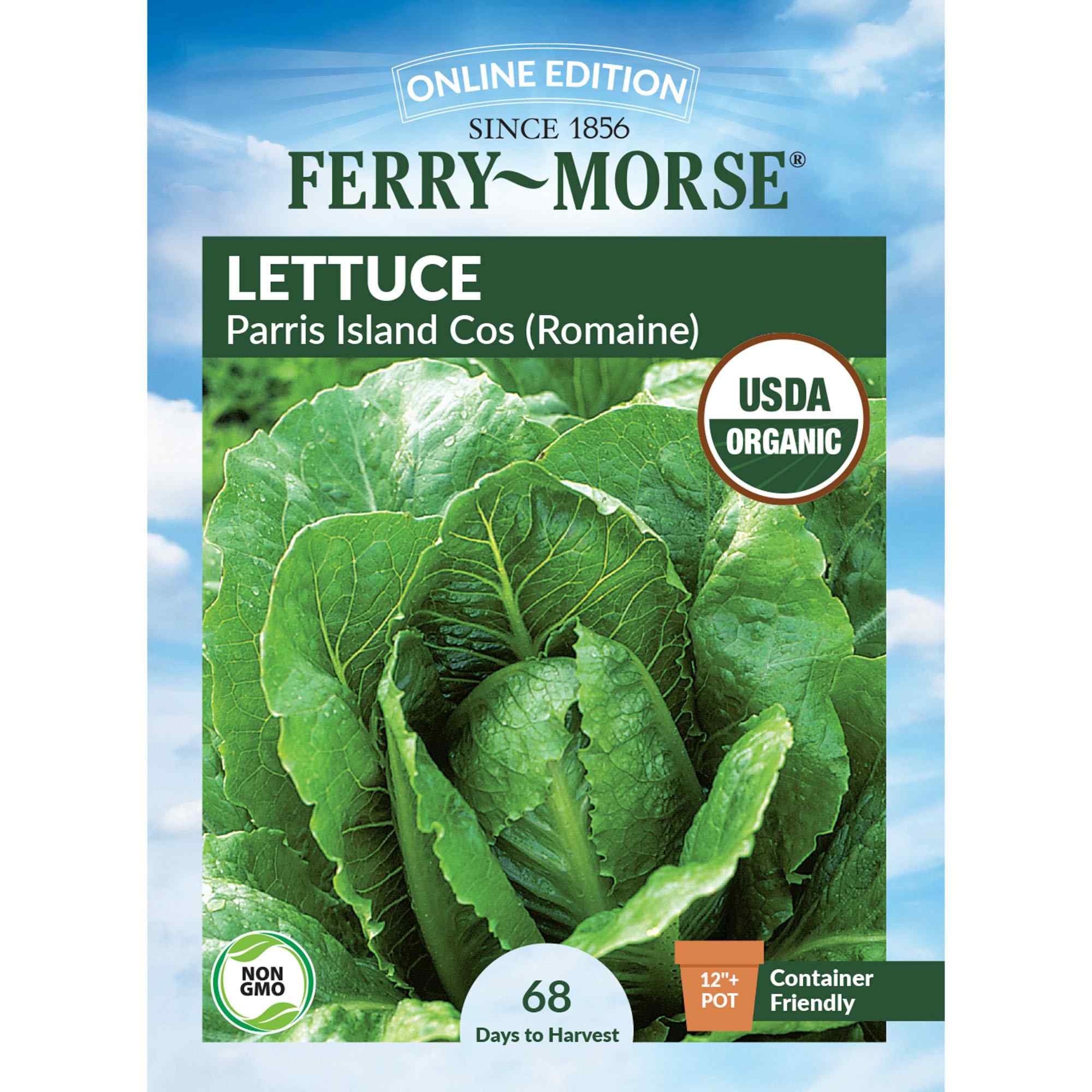 Ferry-Morse lettuce parris island cos romaine seed packet